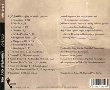 Tea and Symphony - Jo Sago 1970 (FootPrint Records 2007)