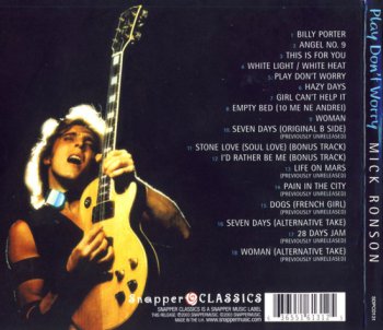 Mick Ronson - Play don't Worry 1975 (Snapper Music 2003)