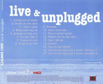 Kingdom Come - Live & Unplugged 1996 (CD-Maximum 2008)