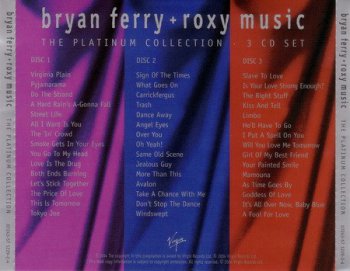 Bryan Ferry + Roxy Music - The Platinum Collection (3CD) 2004