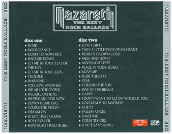 Nazareth - The Best Rock Ballads [2CD] (2011)