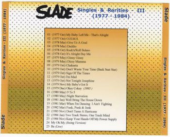 Slade - Singles & Rarities – III (1977-1984) 2007