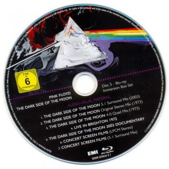 Pink Floyd &#9679; The Dark Side Of The Moon &#9679; 3CD + 2 DVD + Blu Ray Immersion Box Set EMI Music