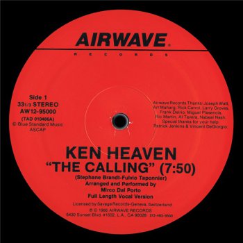 Ken Heaven - The Calling (Vinyl,12'') 1986