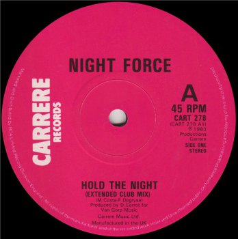 Night Force - Hold The Night (Vinyl,12'') 1983