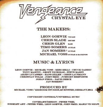 Vengeance - Crystal Eye (2012)