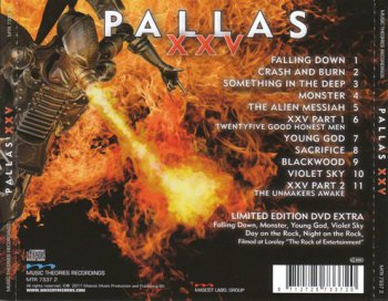 Pallas - XXV 2011 (Mascot Records / Music Theories recording MTR 7337)