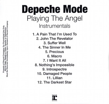 Depeche Mode - Playing The Angel (Instrumentals) (2005)