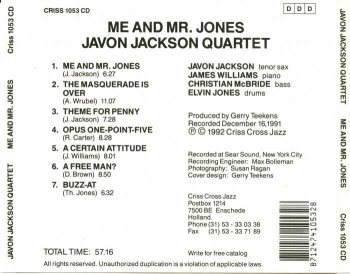 Javon Jackson - Me and Mr. Jones (1992)