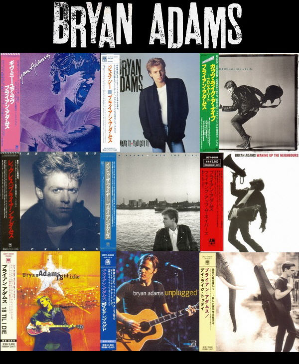 Bryan Adams: 9 Albums Mini LP SHM-CD Collection - Universal Music Japan 2012