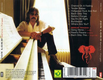 Jon Lord - Before I Forget 1982 (2012)