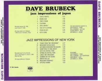 Dave Brubeck - Jazz Impressions of Japan & New York (1964) [2LP on CD] 