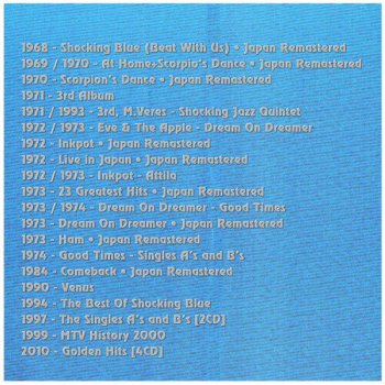 Shocking Blue - Selected Discography 1968-2010 [24CD]