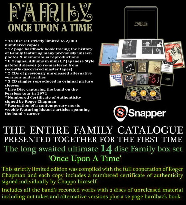 Family: Once Upon A Time - 14CD Limited Numbered Collector Box Set Snapper Music 2013