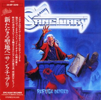 Sanctuary - Refuge Denied 1987 (Epic/CBS, Japan 1988)