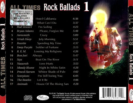 All Times [Various Artist] - Rock Ballads [2CD] (2001)