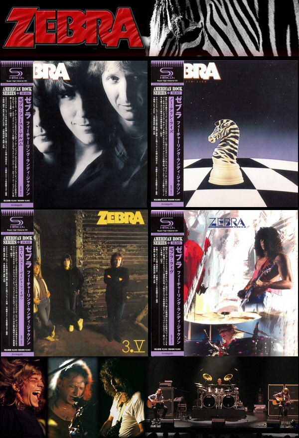 Zebra: 4 Albums Mini LP SHM-CD - Arc&#224;ngelo Records Japan Reissue & Remaster 2013