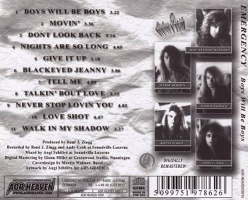 Emergency - Boys Will Be Boys 1993 (AOR Heaven 2005) 