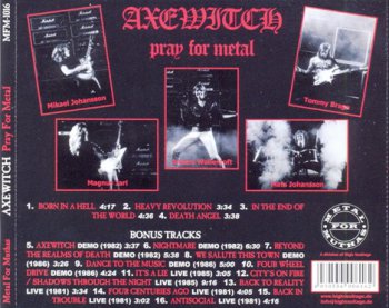 Axe Witch - Pray For Metal (1982) [EP / Reissue 2005] 