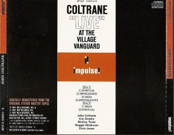 John Coltrane - Village Vanguard 11-03 & 05-1961 [2 CD Japanese Edition] (1991)