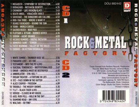 VA [Various Artists] - Rock & Metal Factory (2CD) 1997
