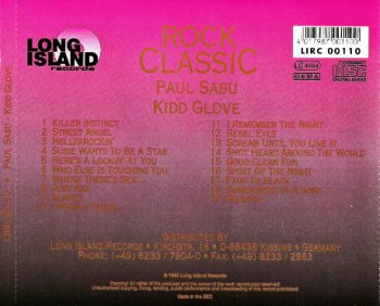 Kidd Glove - Kidd Glove (1984) [Reissue 1995]