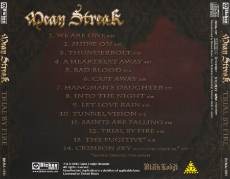 Mean Streak - Trial By Fire [Japanese Edition] (2013)