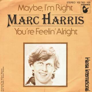 Marc Harris - Maybe I'm Right (Vinyl, 7'') 1980