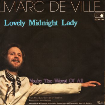 Marc De Ville - Lovely Midnight Lady (Vinyl, 7'') 1979
