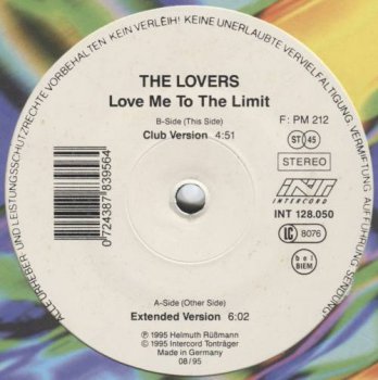 The Lovers - Love Me To The Limit (Vinyl, 12'') 1995