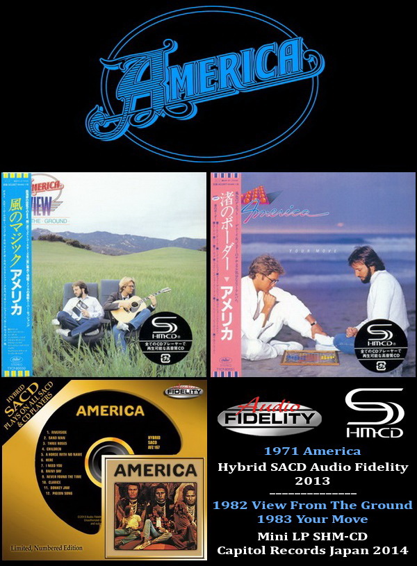 America: 3 Albums - Hybrid SACD Audio Fidelity 2013 / Mini LP SHM-CD Capitol Records Japan 2014