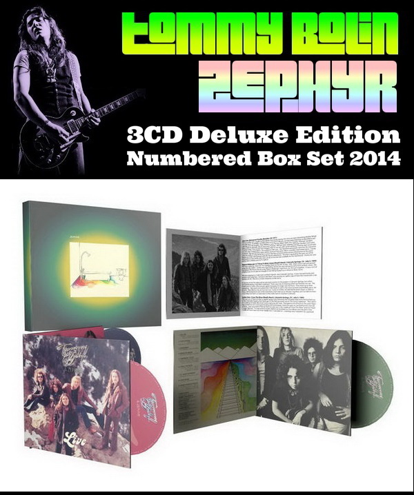 Tommy Bolin & Zephyr - 3CD Deluxe Numbered Box Set Cleopatra Records 2014