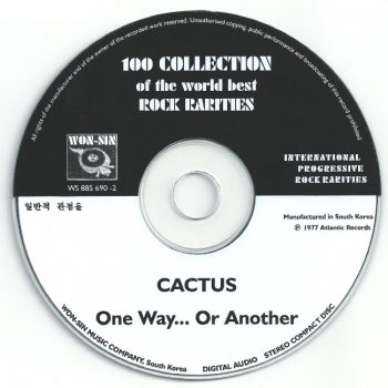 Cactus - "One Way...Or Another" - 1971 (South Korea, WS 885 690 - 2)