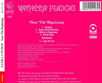 Vanilla Fudge - Near The Beginning 1969 (Repertoire 1991)