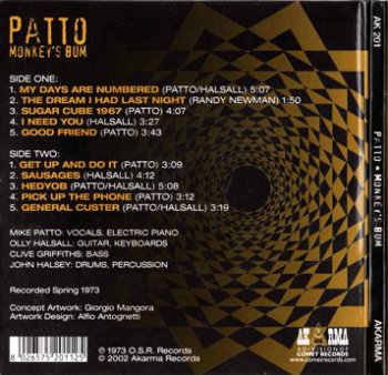 Patto - Monkey's Bum 1973 (Akarma 2002) 