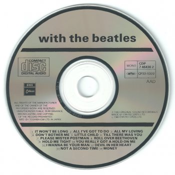 The Beatles - "With The Beatles" - 1963 (Japan, CP32-5322)