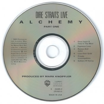 Dire Straits - Alchemy - 1984 (Warner Bros. 9 25085-2)