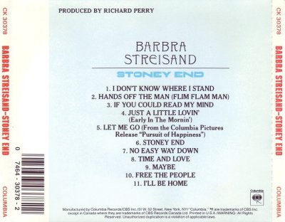 Barbra Streisand - Stoney End (1971) [1994]