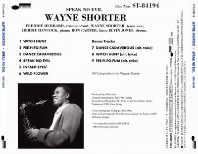 Wayne Shorter - Speak No Evil (1964) [2013 Japan SHM-CD 24-192 Remaster]