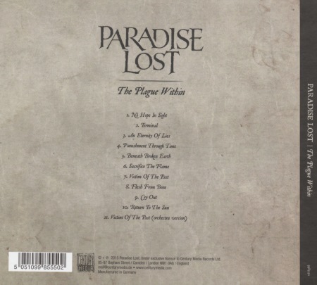 Paradise Lost - The Plague Within [Limited Edition] (2015)