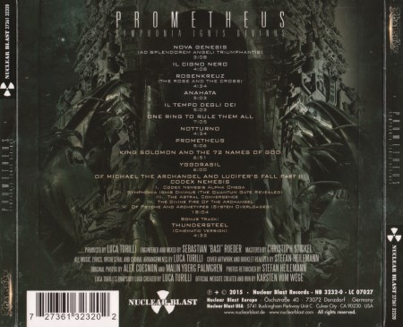 Luca Turilli's Rhapsody - Prometheus: Symphonia Ignis Divinus [Limited Edition] (2015)