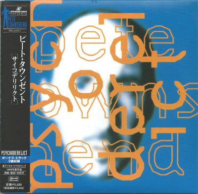 Pete Townshend - Psychoderelict - 1993 (Japan, TECI-24353)