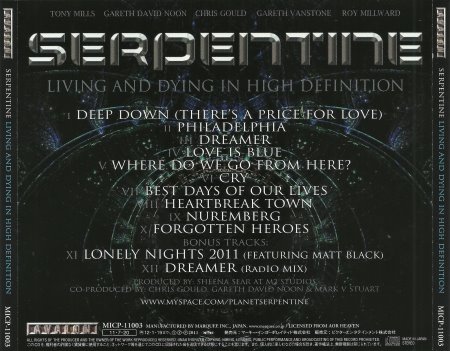 Serpentine - Living And Dying In High Definition [Japanese Edition] (2011)