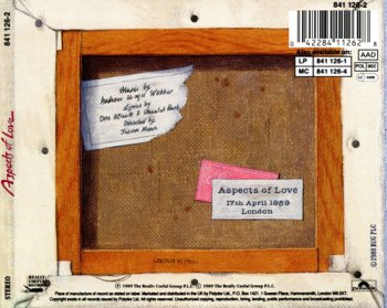 Andrew Lloyd Webber - Aspects Of Love 2CD (1989)