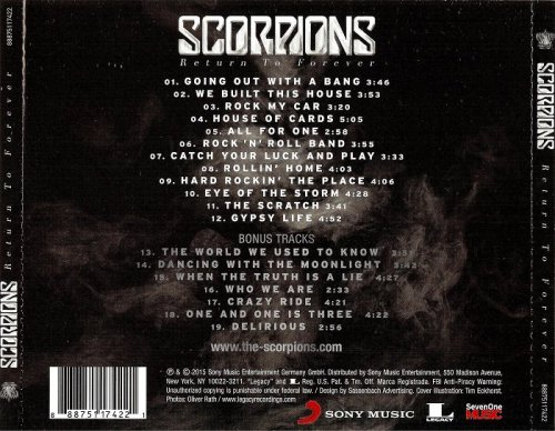 Scorpions - Return To Forever [Sony Legacy Edition] (2015)