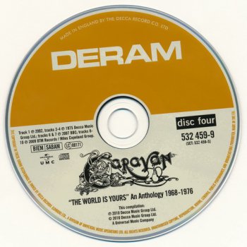 Caravan: 'The World Is Yours' An Antology 1968-1976 - 4CD Box Set Decca Records 2010