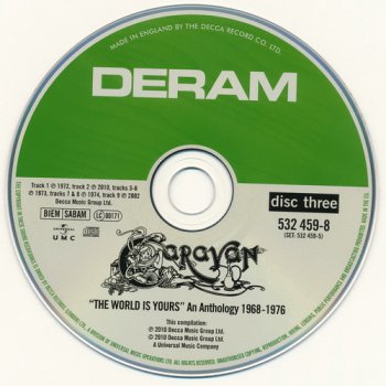 Caravan: 'The World Is Yours' An Antology 1968-1976 - 4CD Box Set Decca Records 2010