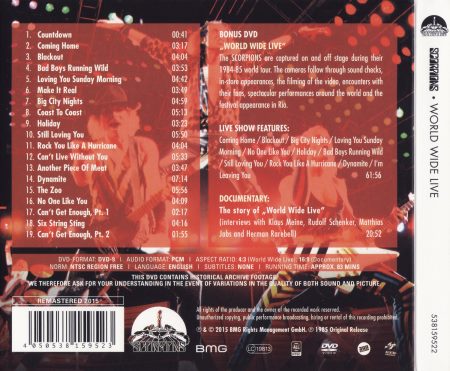 Scorpions - World Wide Live [50th Anniversary Deluxe Edition] (1985) [2015]