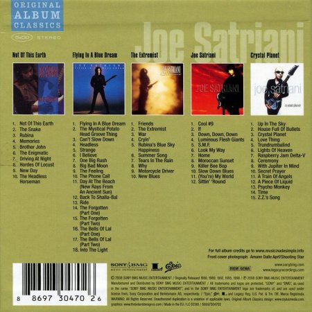 Joe Satriani - Original Album Classic (2008)