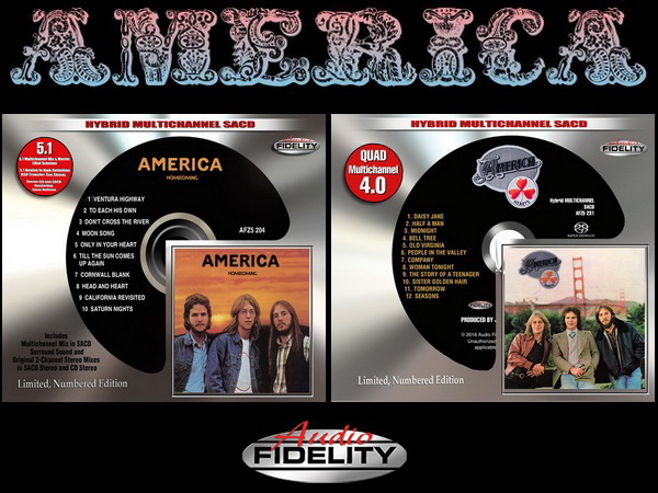 America: 1972 Homecoming & 1975 Hearts - Hybrid Multichannel SACD Audio Fidelity 2015/2016